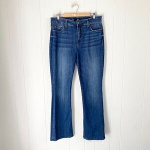 Kut from the Kloth Natalie Fab Ab Bootcut Jeans High Rise Blue Wash 12